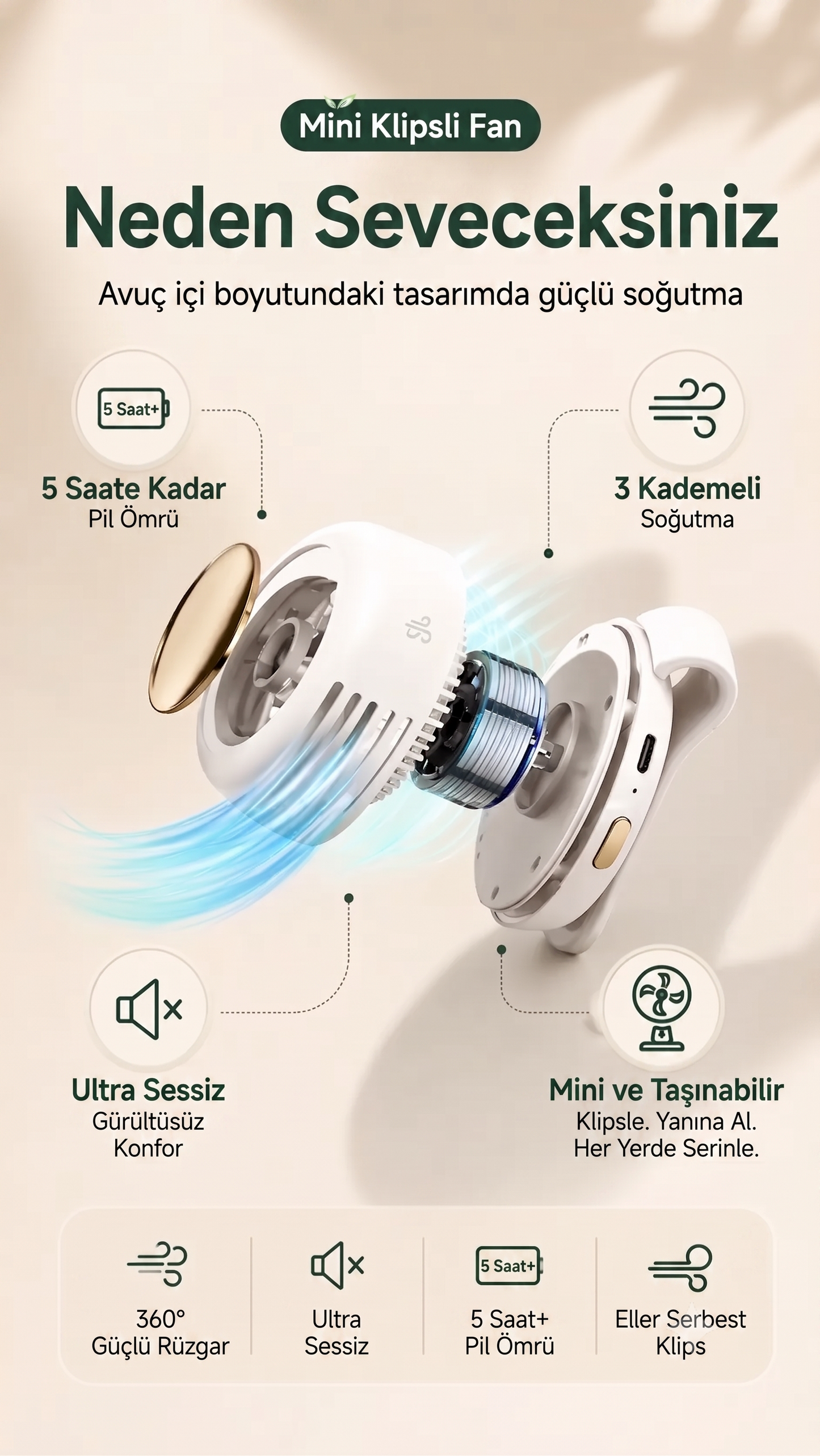 Mini Cep Fanı Püfür™